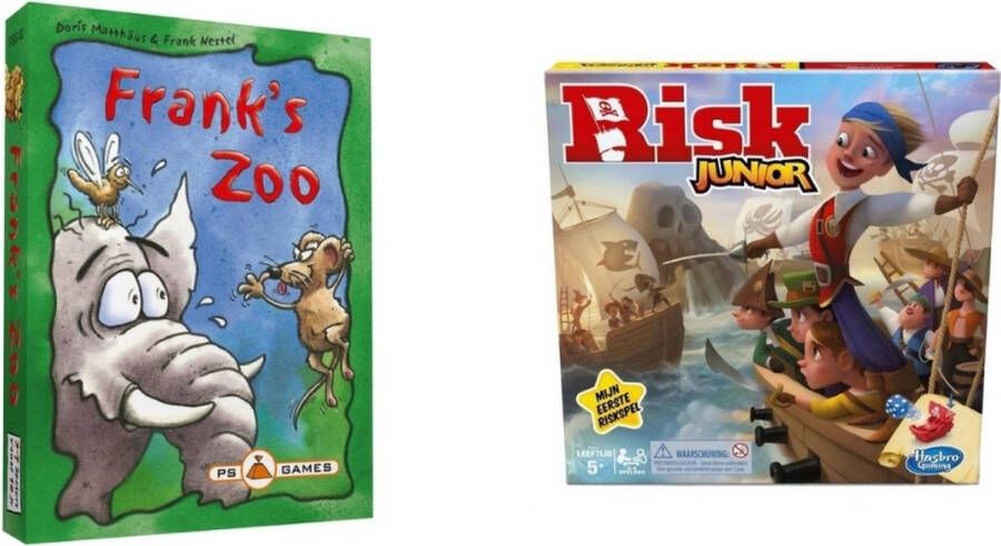 Hasbro Spellenbundel 2 Stuks Franks Zoo & Risk Junior