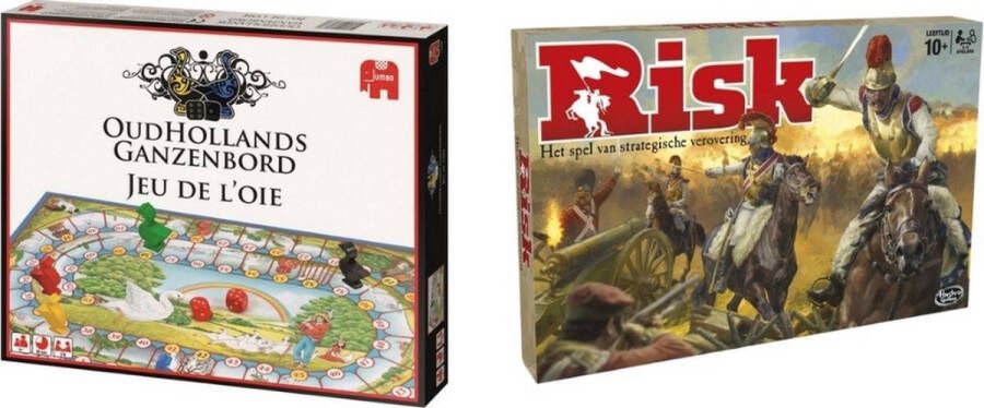 Hasbro Spellenbundel 2 Stuks Ganzenbord & Risk