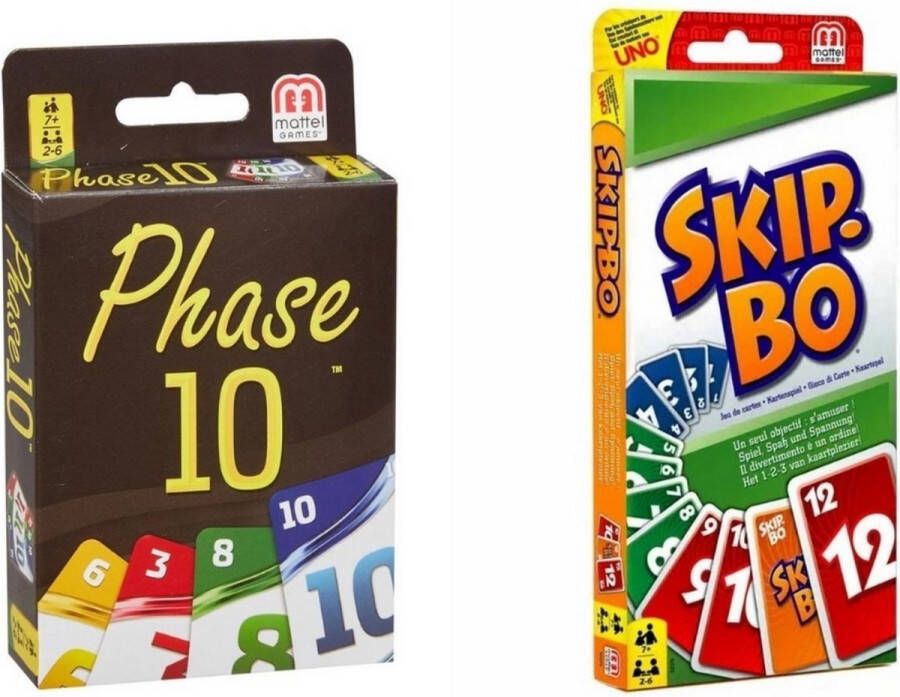 Hasbro Spellenbundel 2 Stuks Phase 10 & Skip-Bo