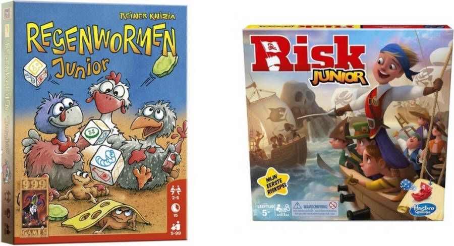 Hasbro Spellenbundel 2 Stuks Regenworden Junior & Risk Junior