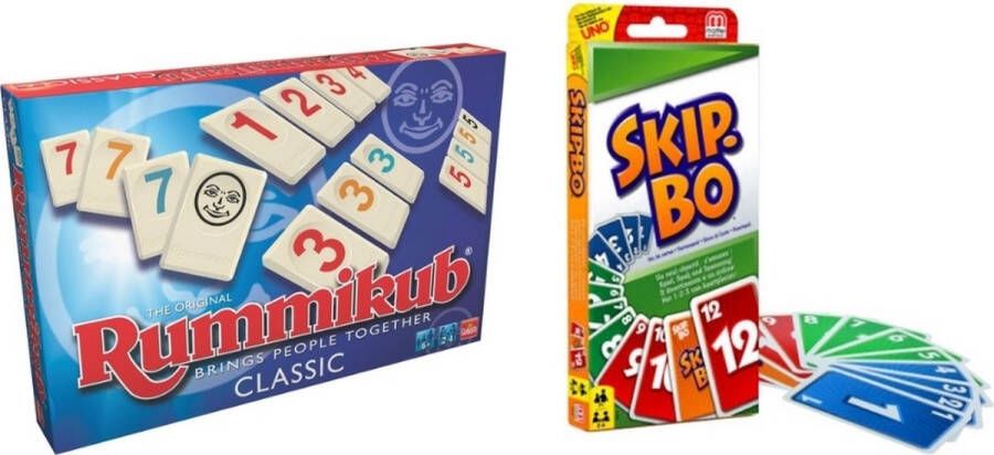 Hasbro Spellenbundel 2 Stuks Rummikub & Skip-Bo