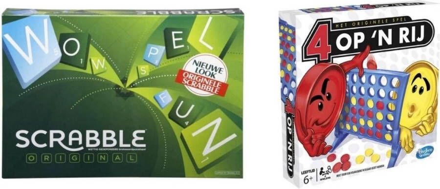 Hasbro Spellenbundel 2 Stuks Scrabble Original & Vier op &apos;n Rij