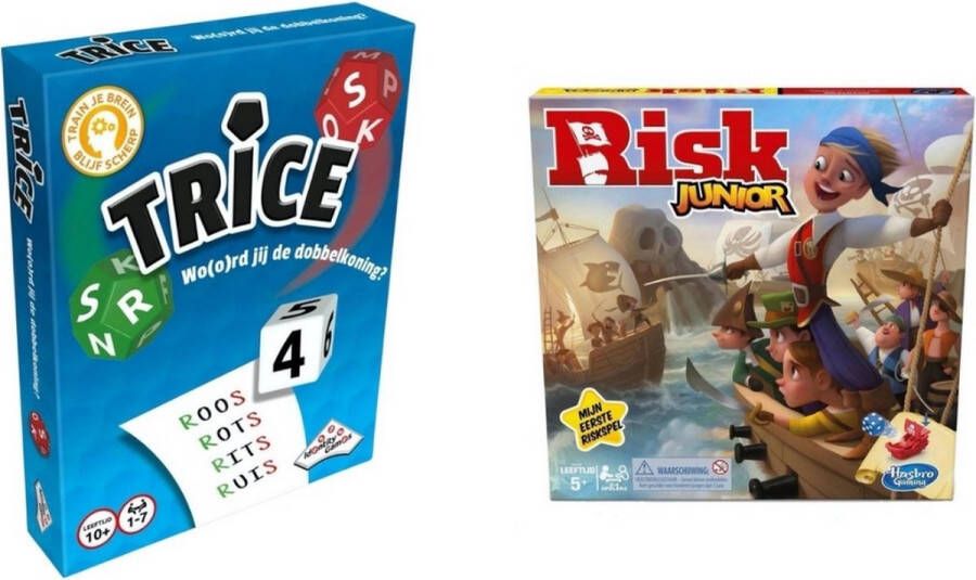 Hasbro Spellenbundel 2 Stuks Trice & Risk Junior