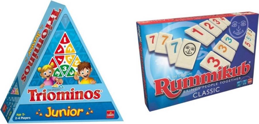 Hasbro Spellenbundel 2 Stuks Triominos Junior & Rummikub