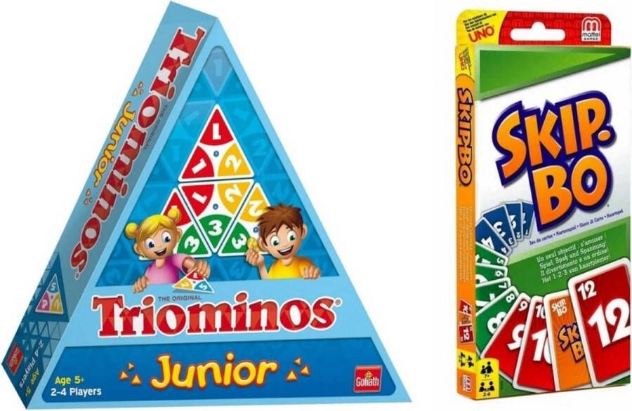 Hasbro Spellenbundel 2 Stuks Triominos Junior & Skip-Bo