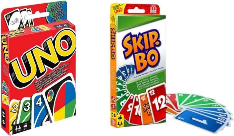 Hasbro Spellenbundel 2 Stuks UNO & Skip-Bo
