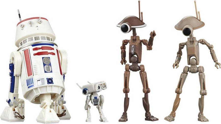 Hasbro Star Wars: The Mandalorian Black Series Action Figure 4-Pack R5-D4 BD-72 & Pit Droids