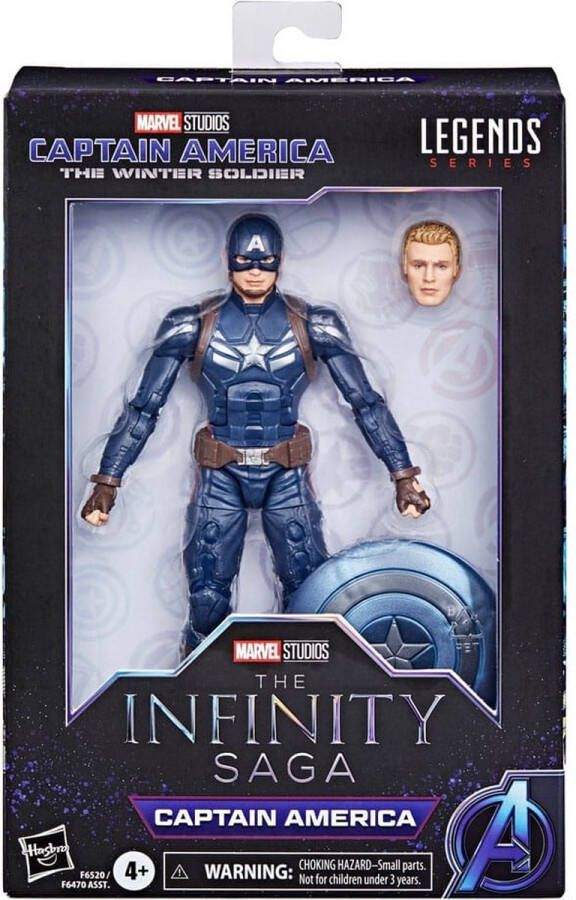 Marvel Hasbro The Avengers The Infinity Saga Legends Captain America (Captain America: The Winter Soldier) 15 cm Actiefiguur Multicolours