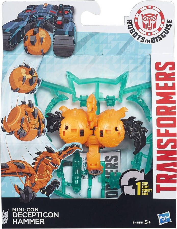 Hasbro Transformers Actiefiguur Speelfiguur Mini-con Decepticon Hammer Blauw Jongens speelgoed stoer