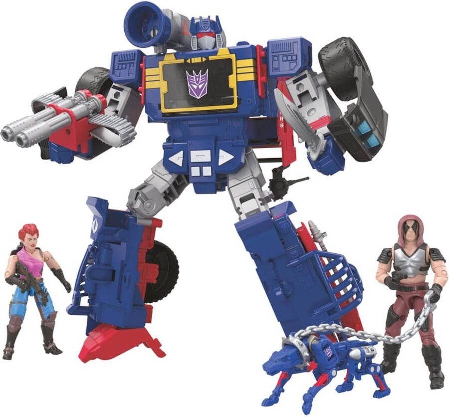 Hasbro Transformers x G.I. Joe Decepticon Soundwave Dreadnok Thunder Machine With Zarana & Zartan Actiefiguur Multicolours