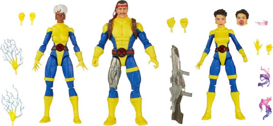 Hasbro X-Men 60th Anniversary Marvel Legends Action Figure 3-Pack Storm Marvel's Forge Jubilee 15 cm