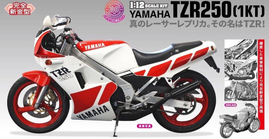 Hasegawa 1:12 21511 Yamaha TZR250 1KT BK11 Motor Plastic kit