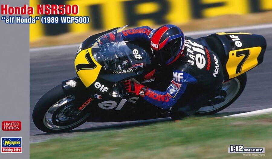 Hasegawa 1:12 21715 Honda NSR500 Elf Honda 1989 WGP500 Motorfiets Limited Edition Plastic Modelbouwpakket