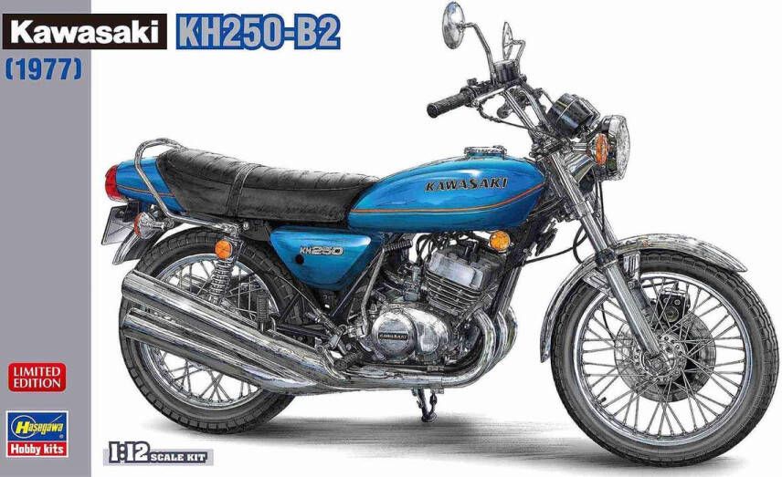 Hasegawa 1:12 21729 Kawasaki KH250-B2 Plastic kit