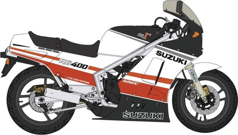 Hasegawa 1:12 21732 Suzuki RG400I Motor Plastic Modelbouwpakket