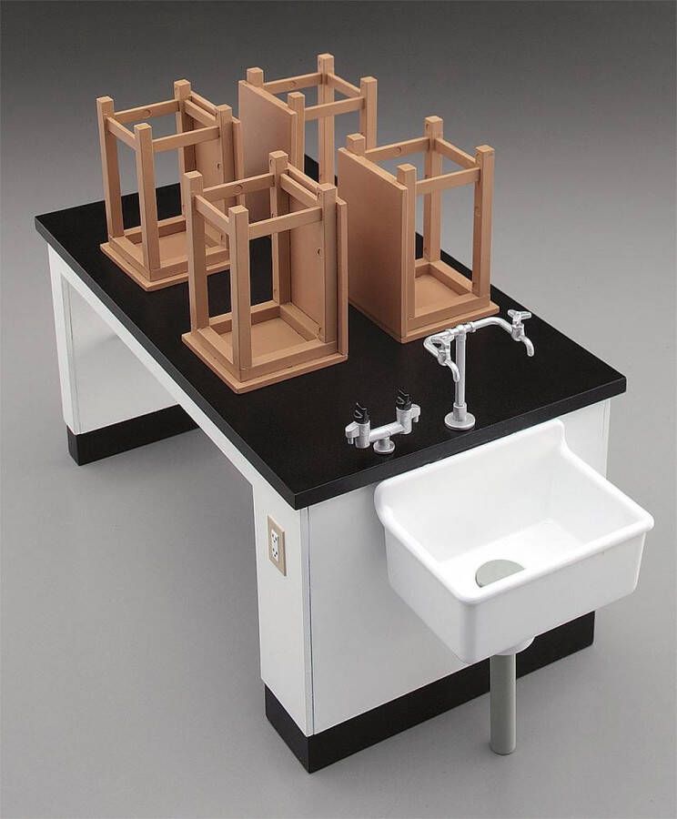Hasegawa 1 12 Science Room Desk & Chair modelbouwsets hobbybouwspeelgoed voor kinderen modelverf en accessoires