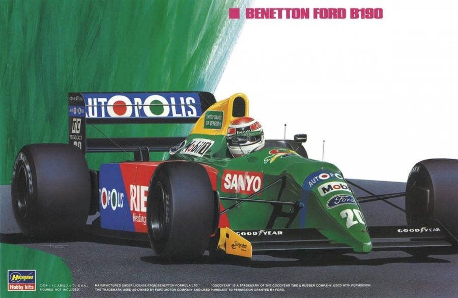 Hasegawa 1:24 20340 Benetton Ford B190 F1 auto Plastic Modelbouwpakket