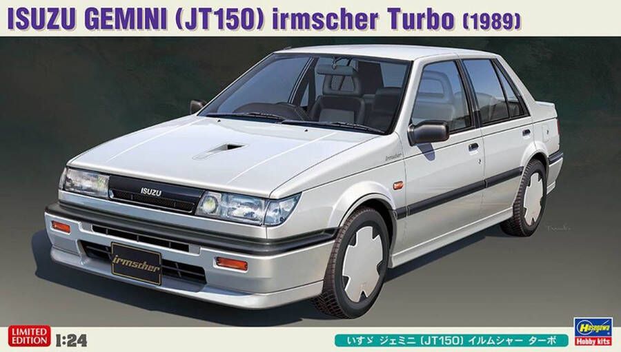 Hasegawa 1:24 20377 Isuzu Gemini (JT150) Irmscher Turbo 1989 Plastic Modelbouwpakket