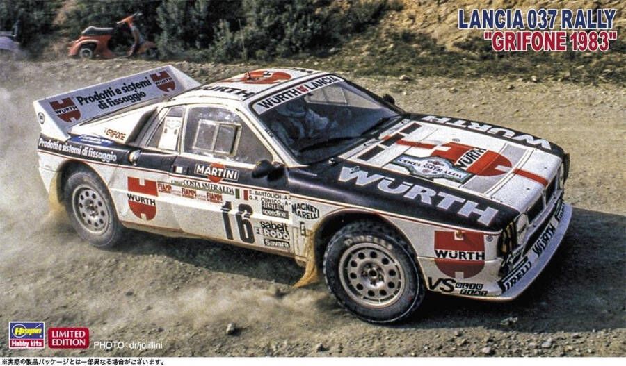 Hasegawa 1:24 20447 Lancia 037 Rally Grifone 1983 Plastic Modelbouwpakket