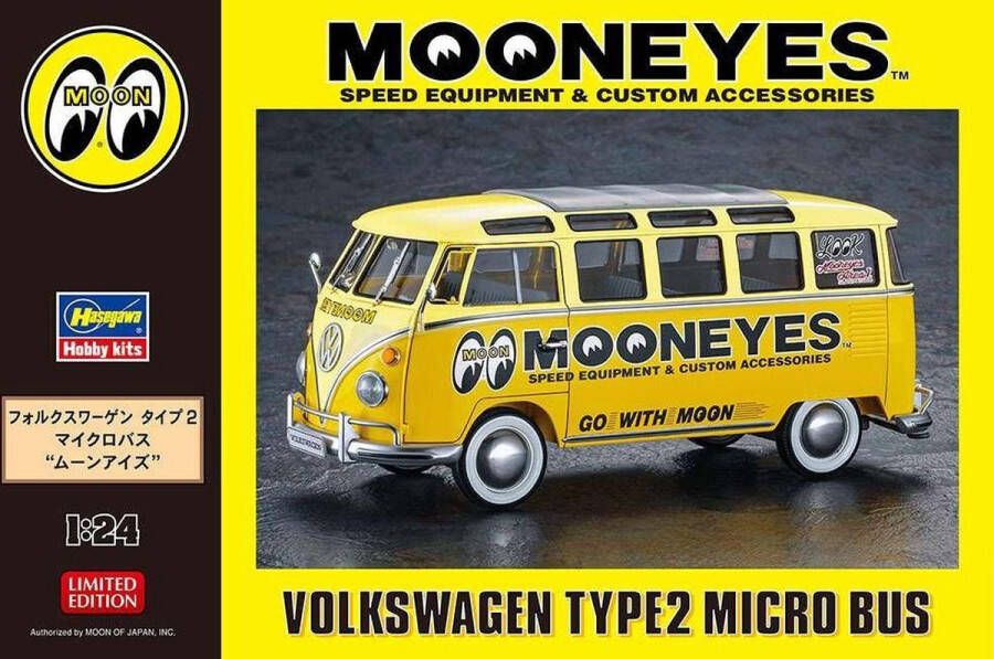 Hasegawa 1:24 20477 Volkswagen VW Type 2 Mooneyes Plastic Modelbouwpakket