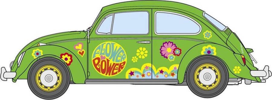 Hasegawa 1:24 20488 Volkswagen Käfer Car TYP1 Flower Power Plastic Modelbouwpakket