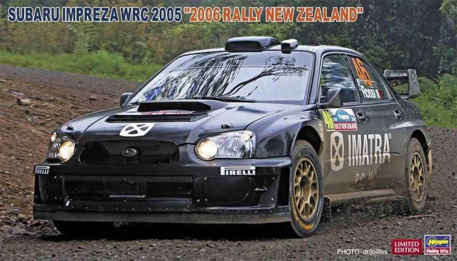 Hasegawa 1:24 20506 Subaru Impreza WRC 2005 6 Rally New Zealand Plastic Modelbouwpakket