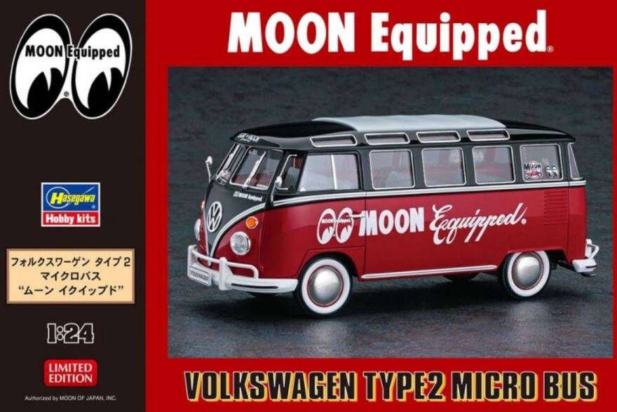 Hasegawa 1:24 20524 Volkswagen Type 2 Moon Equipped Bus Plastic kit