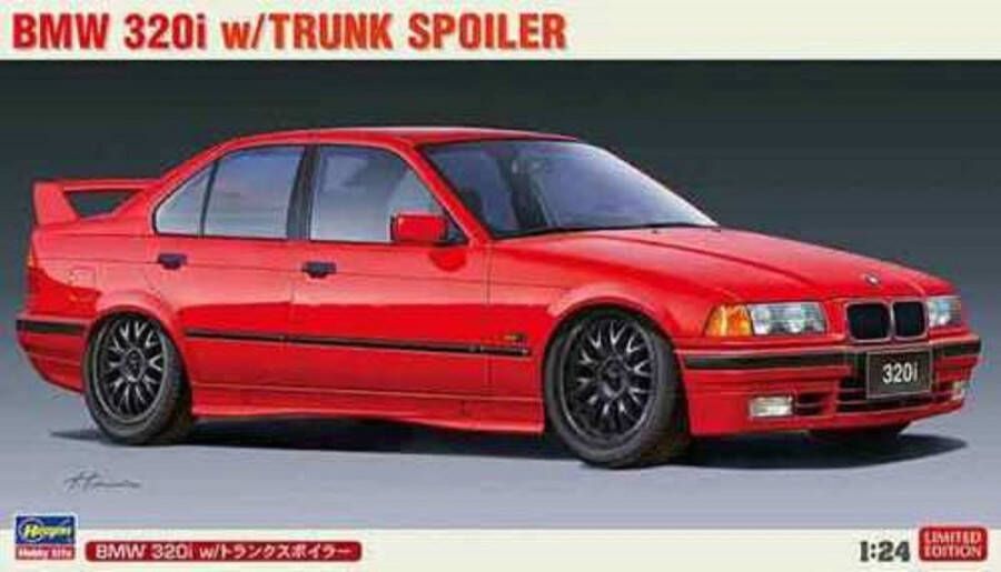 Hasegawa 1:24 20592 BMW 320i with Trunk Spoiler Plastic kit