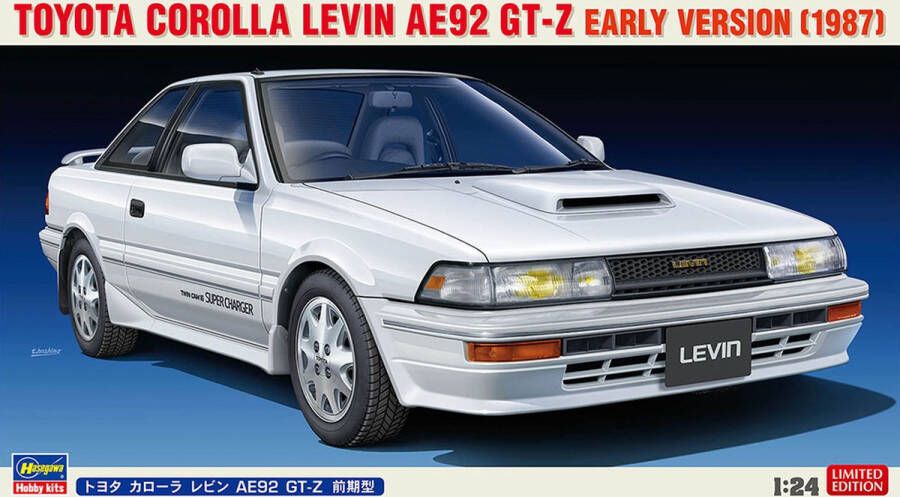 Hasegawa 1:24 20596 Toyota Corolla Levin AE92 GT-Z Early Version Plastic Modelbouwpakket