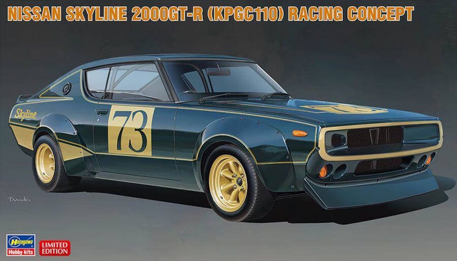 Hasegawa 1:24 20642 Nissan Skyline 2000GT-R (KPGC110) Racing Concept Auto Plastic Modelbouwpakket