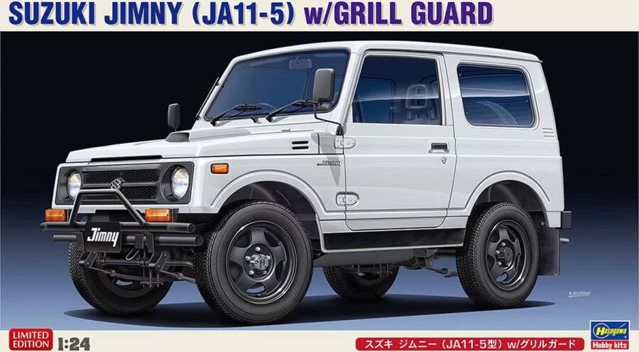 Hasegawa 1:24 20650 Suzuki Jimny (JA11-5) w Grill Guard Plastic Modelbouwpakket