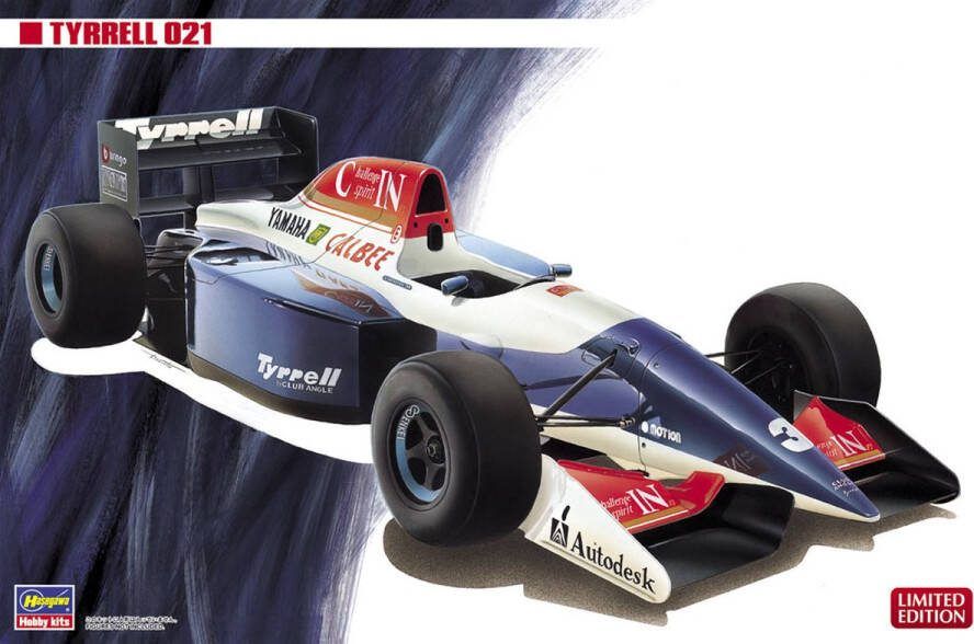 Hasegawa 1:24 20690 Tyrrell 021 Formule 1 Race Auto Plastic Modelbouwpakket