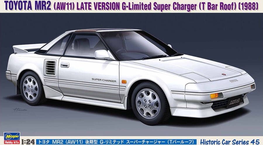 Hasegawa 1:24 21145 Toyota MR2 (AW11) Late G-Limited Super Charger Plastic Modelbouwpakket