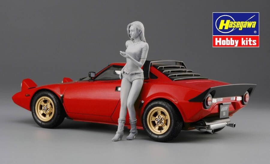 Hasegawa 1 24 Lancia Stratos Hf Stradale Mit Italienerin (1 22) *has620543 modelbouwsets hobbybouwspeelgoed voor kinderen modelverf en accessoires