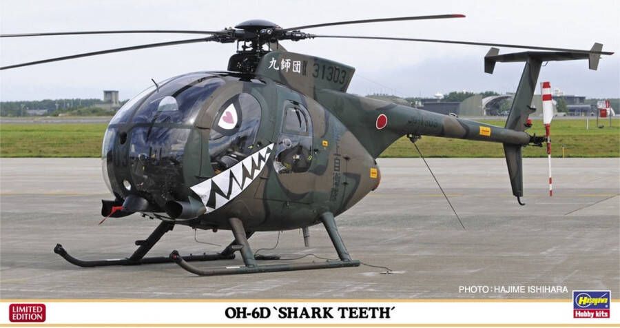 Hasegawa 1:48 07531 Hughes 500 OH-6D `Shark Teeth´ Helikopter Limited Edition Plastic Modelbouwpakket