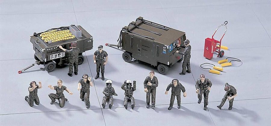 Hasegawa 1:48 36004 US Ground Crew Set A Plastic Modelbouwpakket