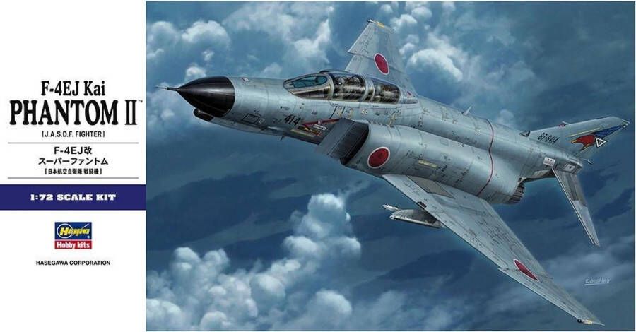 Hasegawa 1:72 01567 F-4EJ Kai Phantom II E37 Plane Plastic Modelbouwpakket