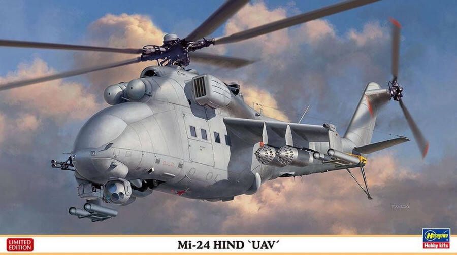 Hasegawa 1:72 02317 Mi-24 Hind UAV Plastic Modelbouwpakket
