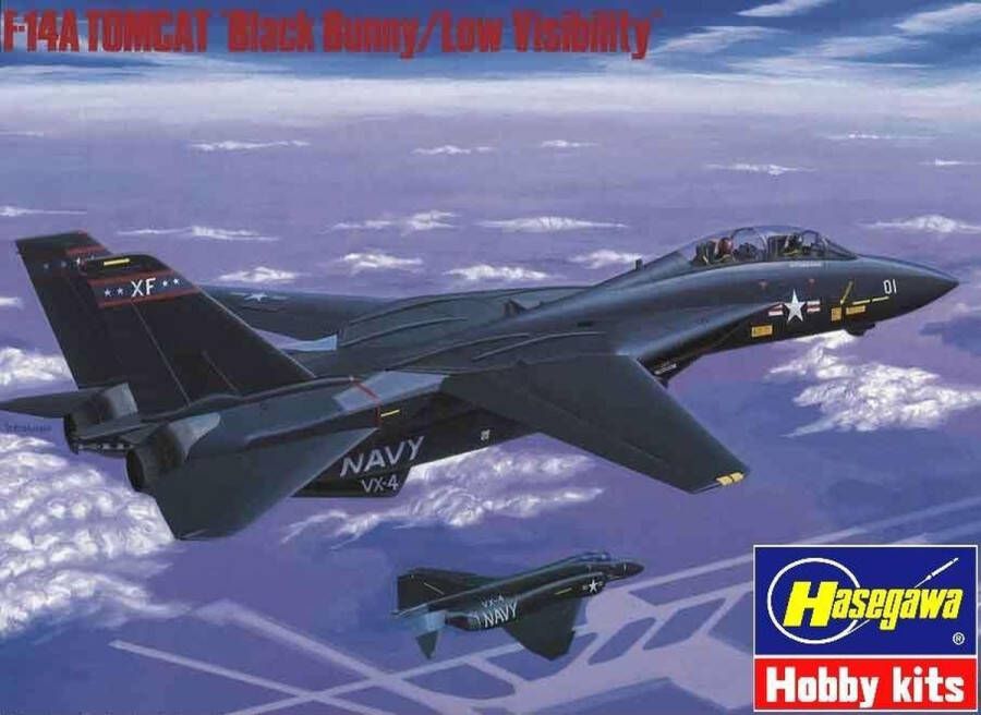 Hasegawa 1:72 02377 F-14A Tomcat Black-Bunny Plane Plastic kit