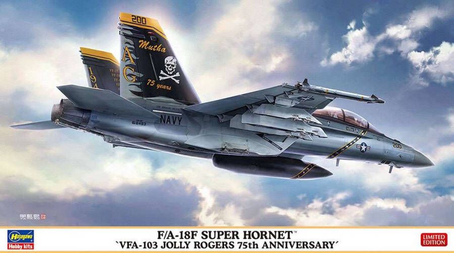 Hasegawa 1:72 02380 FA-18F Super Hornet VFA 103 Jolly Rogers Plastic kit