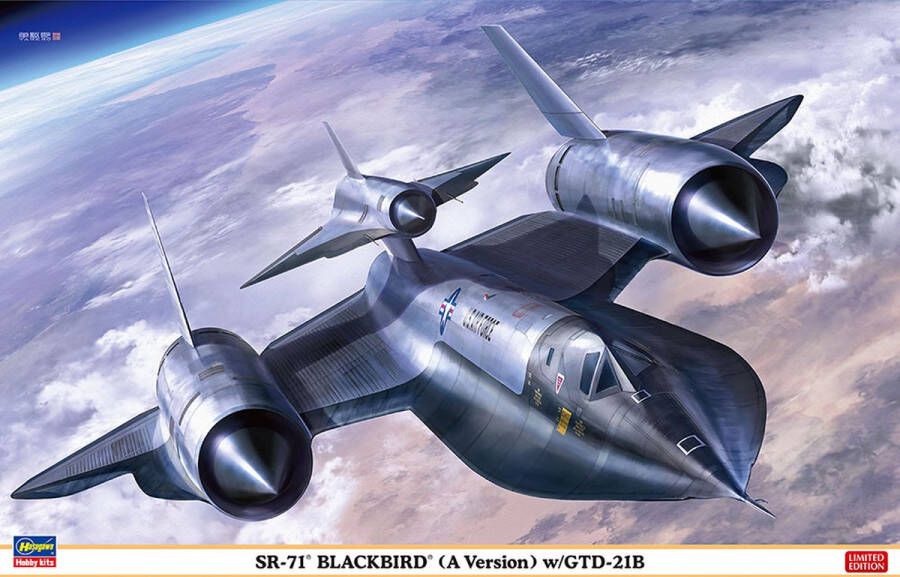 Hasegawa 1:72 02395 SR-71 Blackbird (A Version) w GTD-21B Plastic Modelbouwpakket