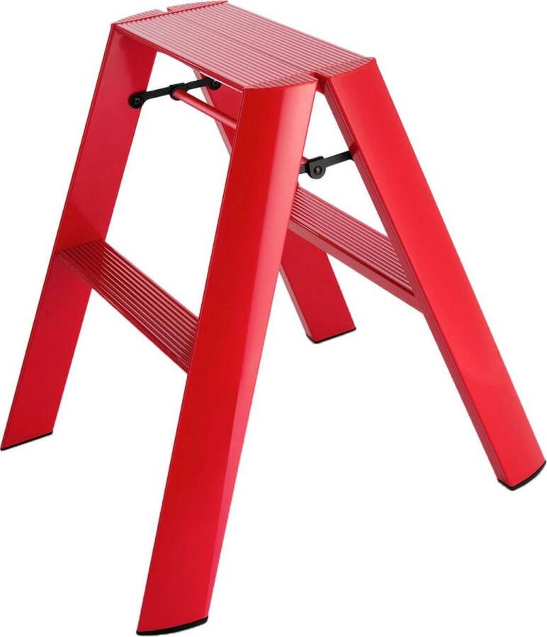 Hasegawa Design Trapladder Rood 2-staps Lucano ML