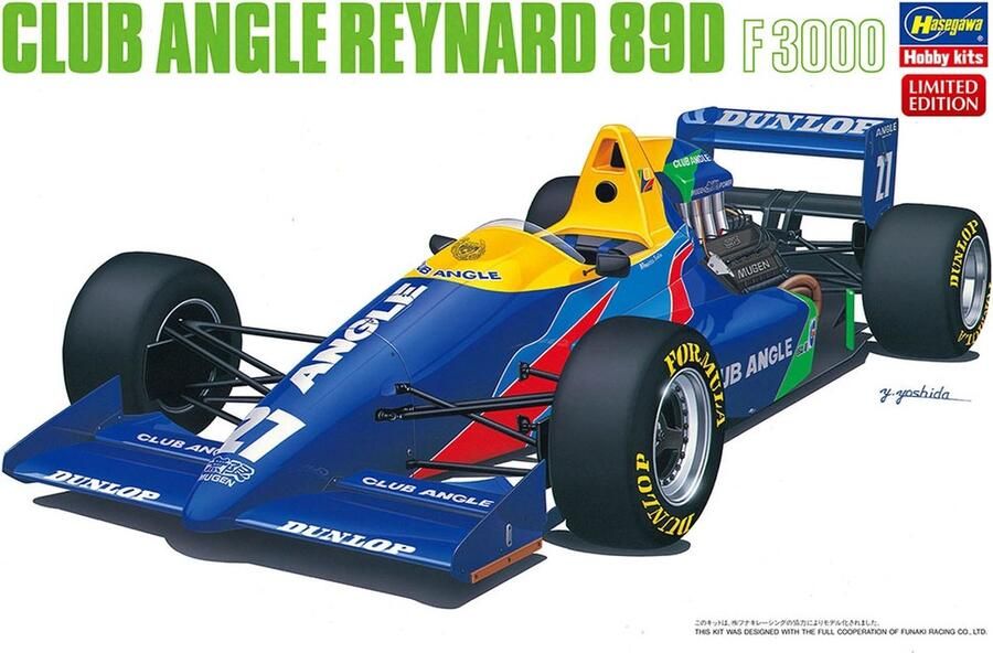 Hasegawa 1:24 20679 Club Angle Reynard 89D F3000 Formula 1 Race Auto Plastic Modelbouwpakket