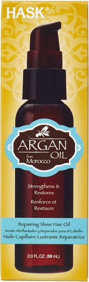 Hask Haarolie Argan Oil Repairing Shine Oil Pump Arganolie Haar olie Hair oil