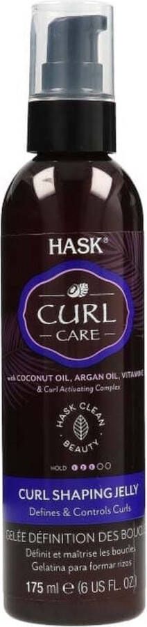 Hask Haarolie Curl Care Curl Shaping Jelly Vitamine E Haargel Voor de perfecte krul