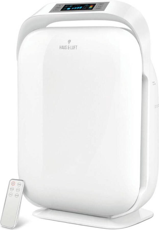 Haus & Luft Luchtreiniger met HEPA filter Air Purifier 481m3 u 4 snelheden Geschikt voor ruimtes tot 50m² Wit