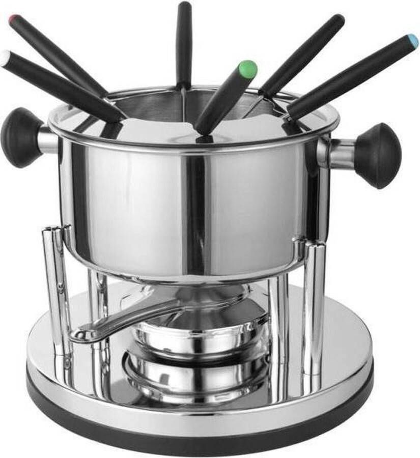 Merkloos Top Choice fondue set RVS 6 personen 16 x 30 cm