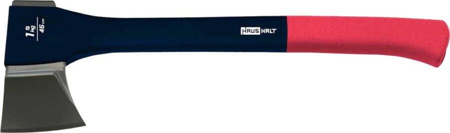 Haushalt Huishoudelijke bijl WL-427C-4 450 mm 1 kg blauw roestvrijstalen kop met antislip rubberen handvat in rood ( 000051405553 )