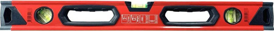Haushalt HUISHOUDwaterpas 600 mm met 3 waterpassen en ergonomische rubberen handgreep 0 384 kg rood JYC-2015A_600 ( 000040071170 )