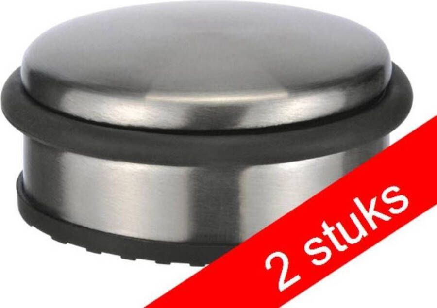 Haushalt International haushalt 16007 2 stuks Deurstopper RVS Matt